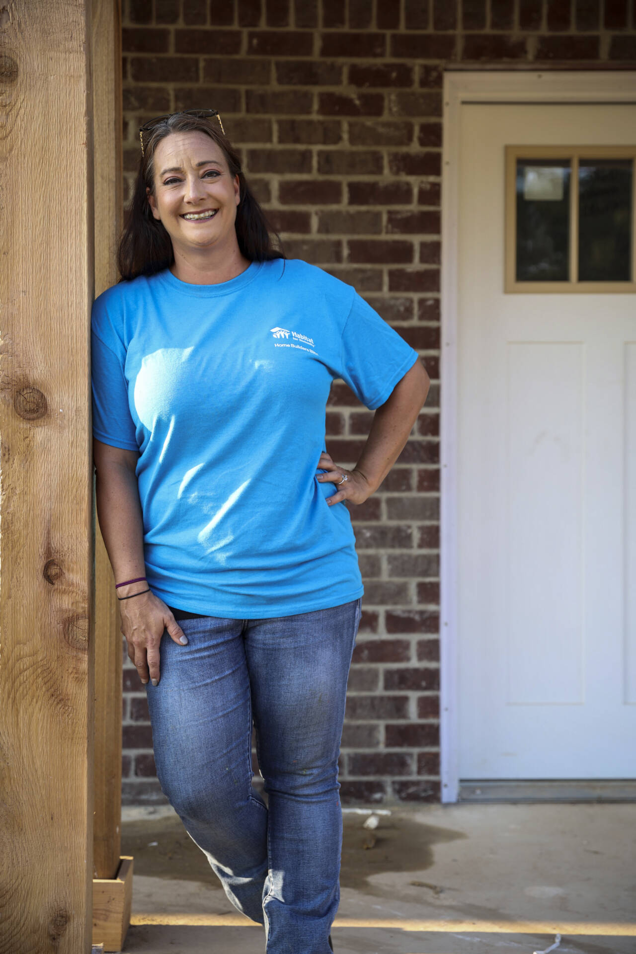 USAL-19-AK-105-00112.jpg
CENTER POINT, ALABAMA (9/12/19) -  Kellie Lloyd of Harris Doyle Homes, one of the leader builders for the Birmingham, Alabama Home Builders Blitz.  During the Home Builders Blitz event, Greater Birmingham Habitat for Humanity and 35 building partners will construct 14 townhomes in one week. The 2019 event marks the most homes completed within one week for the affiliate.