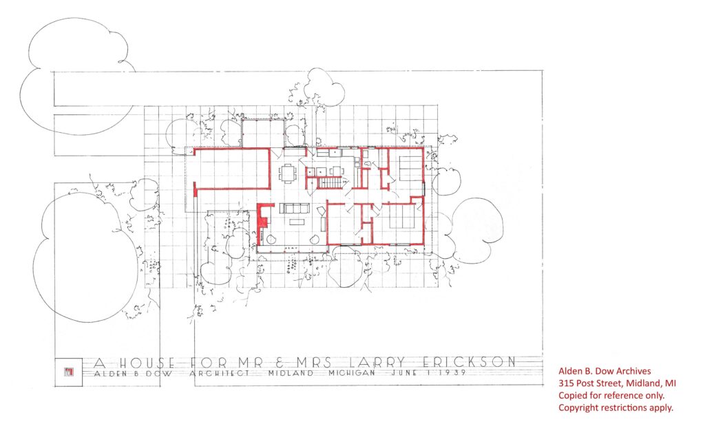 Alden B Dow Erickson floorplan