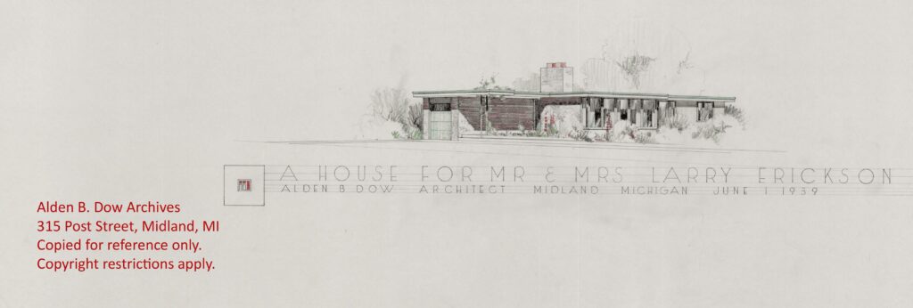 Alden B Dow affordable home flat roof